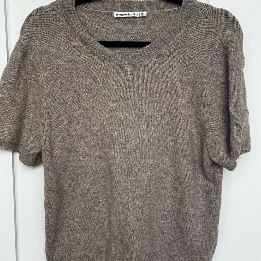Abercrombie & Fitch Taupe Knit Pullover